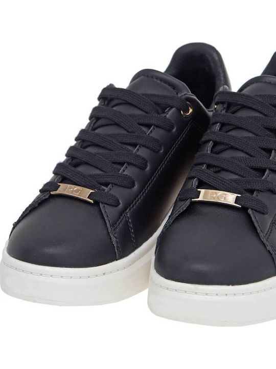 Adidași Flatforms Pentru Femei Negri Croco Negru Auriu Deschis