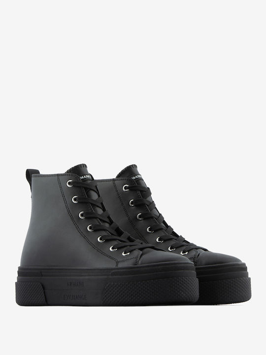 Damen Flatforms Sneakers Schwarz