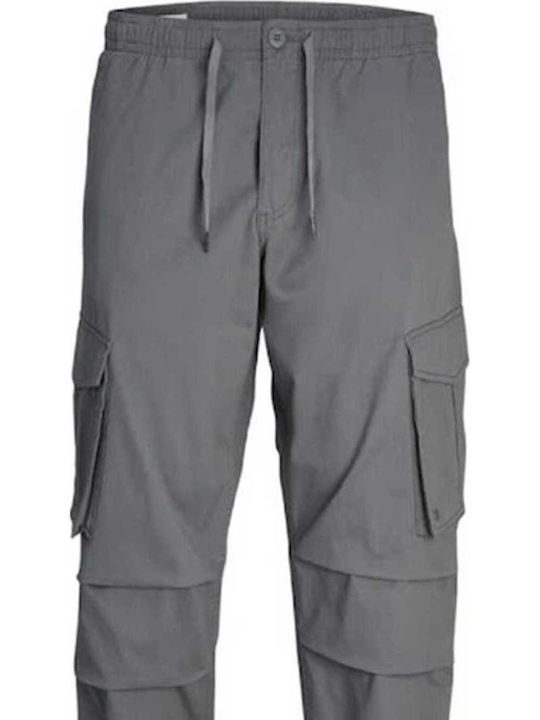Hose Cargo Elastisch in Lockere Passform Gray