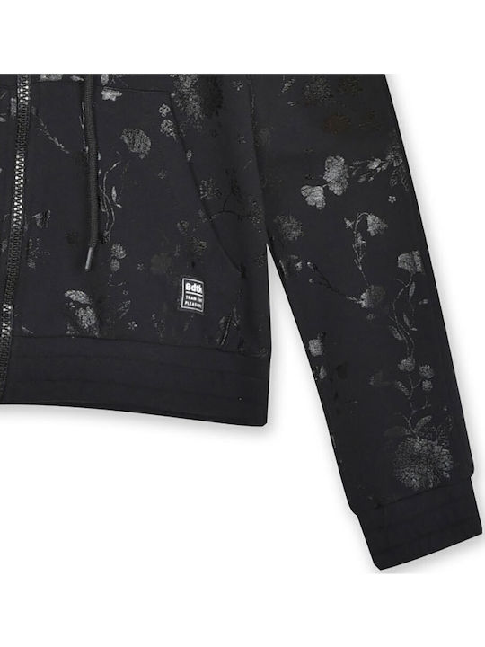 Women's Sweatshirt Jacket Hooded Black