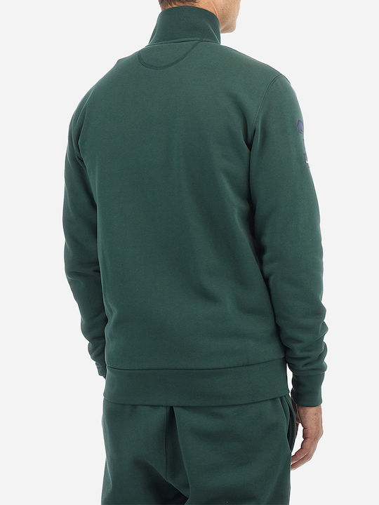 La Martina Men's Sweatshirt Jacket with Pockets Green