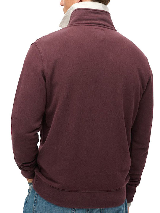 Superdry D2 Ovin Men's Sweatshirt Jacket Burgundy