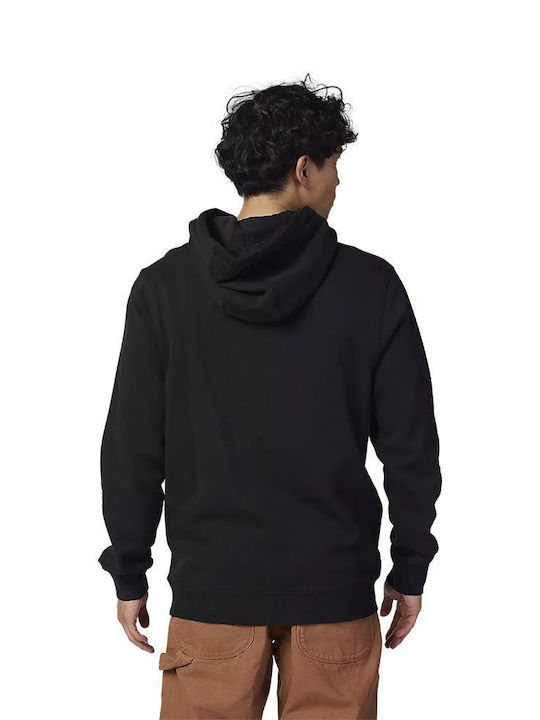 Fox Men's Sweatshirt Jacket with Hood Black