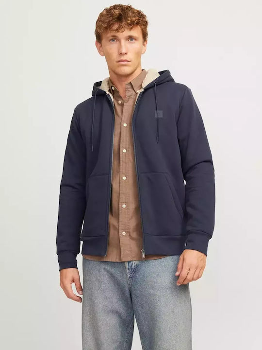 Jack & Jones Jachetă cu fermoar pentru bărbați Dark Blue