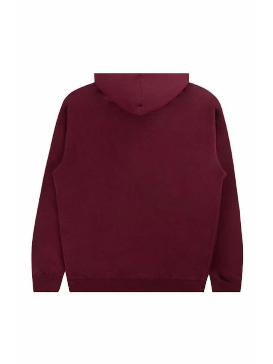 The Hundreds Men's Sweatshirt with Hood Burgundy