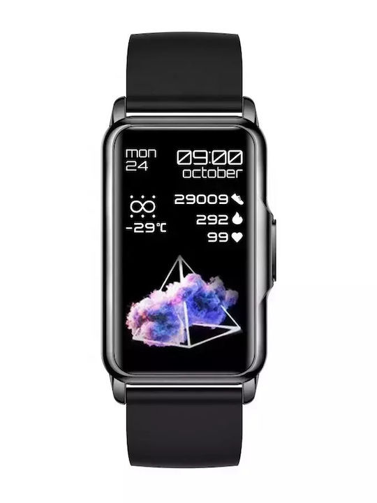 Women's Smart Bracelet Nubi H80 Pulse Calories Blood Pressure Bluetooth Notifications Pedometer Black