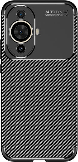 Techsuit Umschlag Rückseite Silikon Schwarz (Huawei Nova 12s)