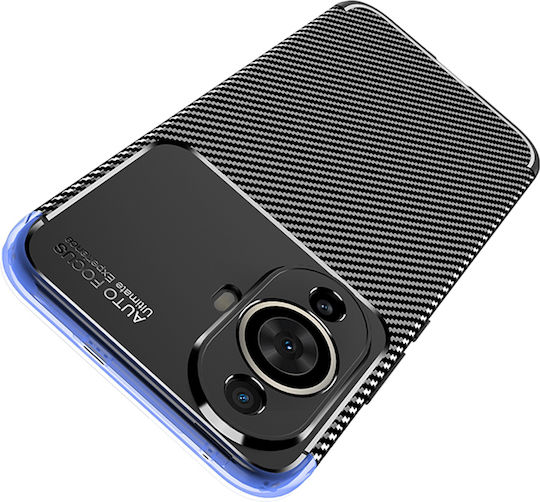 Techsuit Umschlag Rückseite Silikon Schwarz (Huawei Nova 12s)