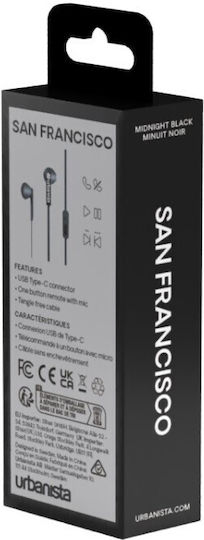 Urbanista San Francisco In-ear Handsfree with USB-C Connector Black