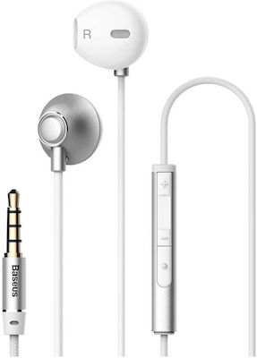 Baseus Encok H06 In-ear Handsfree Ακουστικά με Βύσμα 3.5mm Λευκό