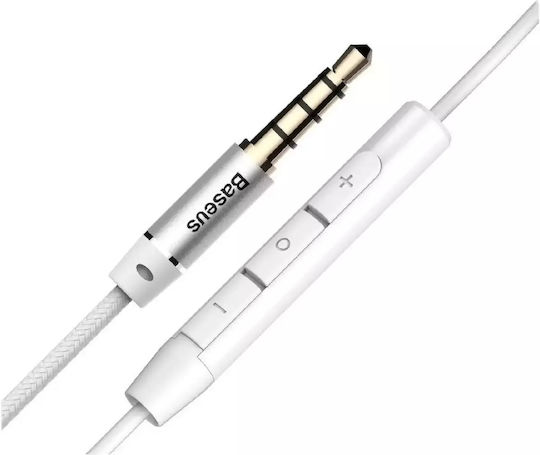 Baseus Encok H06 In-ear Handsfree Ακουστικά με Βύσμα 3.5mm Λευκό