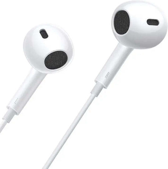 Baseus Encok Cz17 In-ear Handsfree Ακουστικά με Βύσμα USB-C Λευκό
