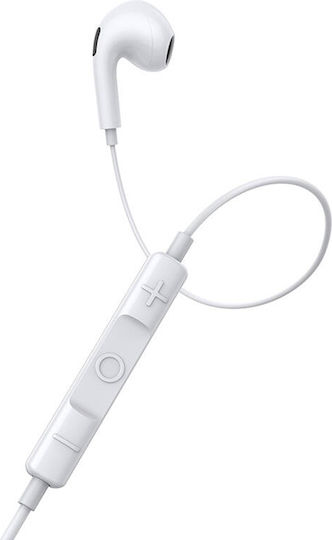 Baseus Encok Cz17 In-ear Handsfree Ακουστικά με Βύσμα USB-C Λευκό