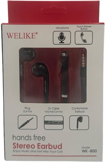 WK-800 Earbuds Handsfree with 3.5mm Connector White