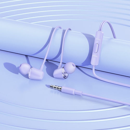 Hoco M107 Discoverer În ureche Handsfree cu Mufă 3.5mm Violet