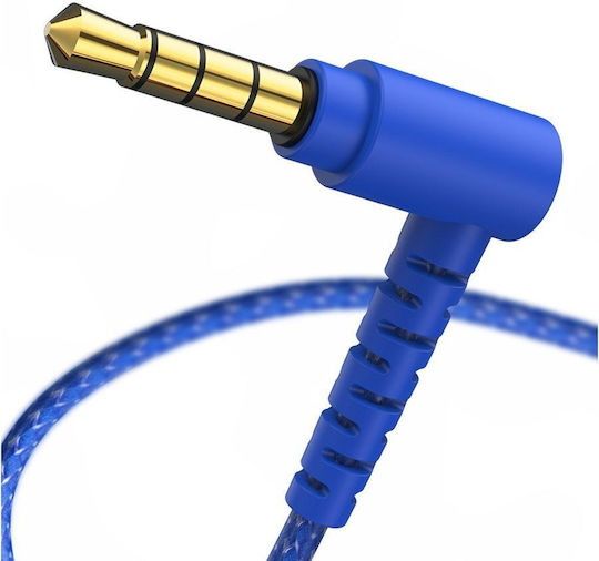 XO EP55 În ureche Handsfree cu două căști cu mufă 3.5mm Albastru