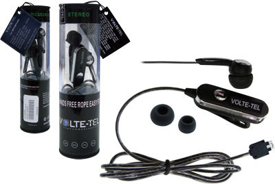 Volte-Tel Kg800 In-ear Handsfree με Βύσμα 3.5mm Μαύρο