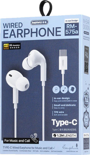 Remax RM-575A Freisprecheinrichtung mit Stecker 3.5mm Weiß