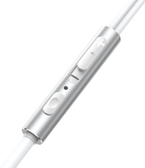 Joyroom JR-EW03 In-ear Handsfree Headphones with Connector 3.5mm Silver