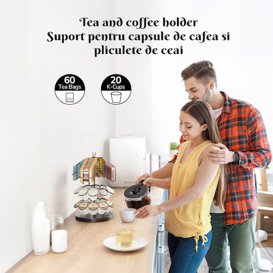 Quasar Metalic Stand de depozitare pentru 20 capsule 24x24x33cm