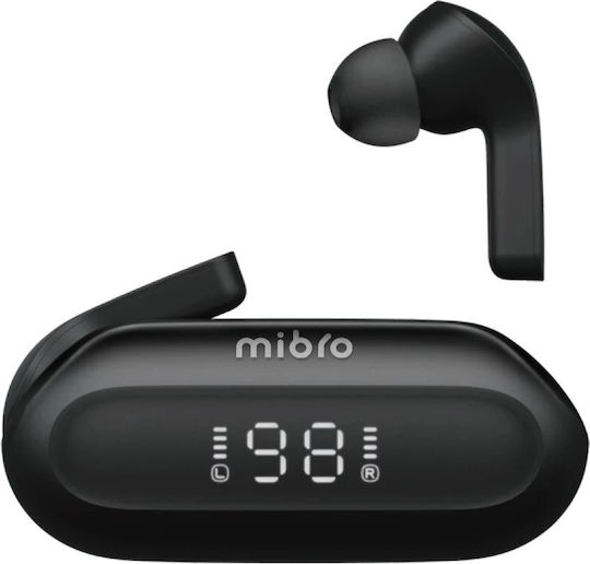 Mibro Earbuds 3 Bluetooth Handsfree Ακουστικά με Θήκη Φόρτισης Μαύρα