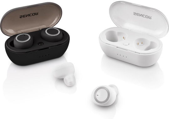 Sencor Sep 510BT In-Ear Bluetooth-Freisprecheinrichtung Kopfhörer mit Ladeetui Weiß