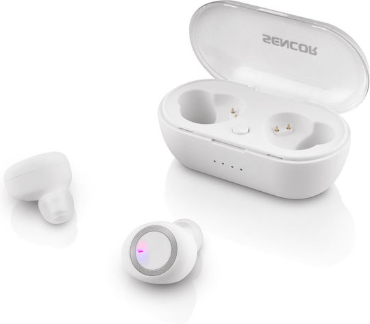 Sencor Sep 510BT In-Ear Bluetooth-Freisprecheinrichtung Kopfhörer mit Ladeetui Weiß
