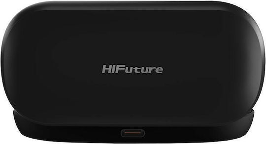 HiFuture FutureMate2 PRO Open Ear Bluetooth Handsfree Ακουστικά με Αντοχή στον Ιδρώτα και Θήκη Φόρτισης Μαύρα