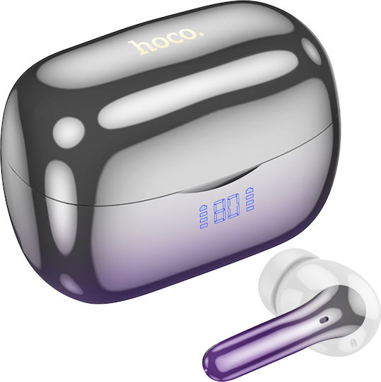 Hoco EQ16 In-ear Bluetooth Handsfree Earphones with Charging Case Purple Glaze