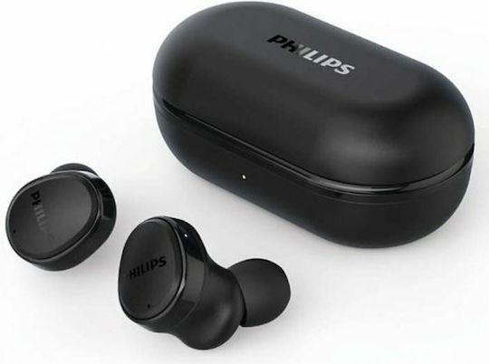 Philips TAT4556 In-ear Bluetooth Handsfree Ακουστικά με Αντοχή στον Ιδρώτα και Θήκη Φόρτισης Μαύρα