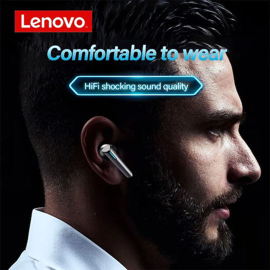 Lenovo XG02 In-ear Bluetooth Handsfree Ακουστικά με Θήκη Φόρτισης Λευκά