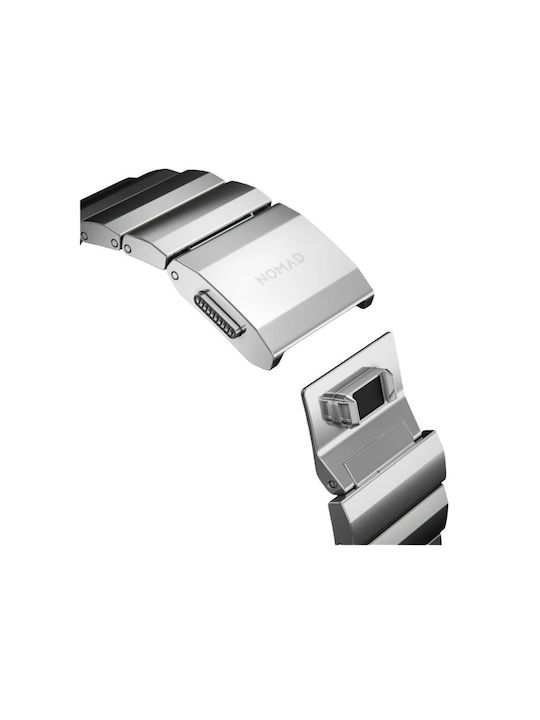 Nomad Strap V2 Λουράκι Ανοξείδωτο Ατσάλι Ασημί (Apple Watch Series 3, 4, 5, 6, SE)