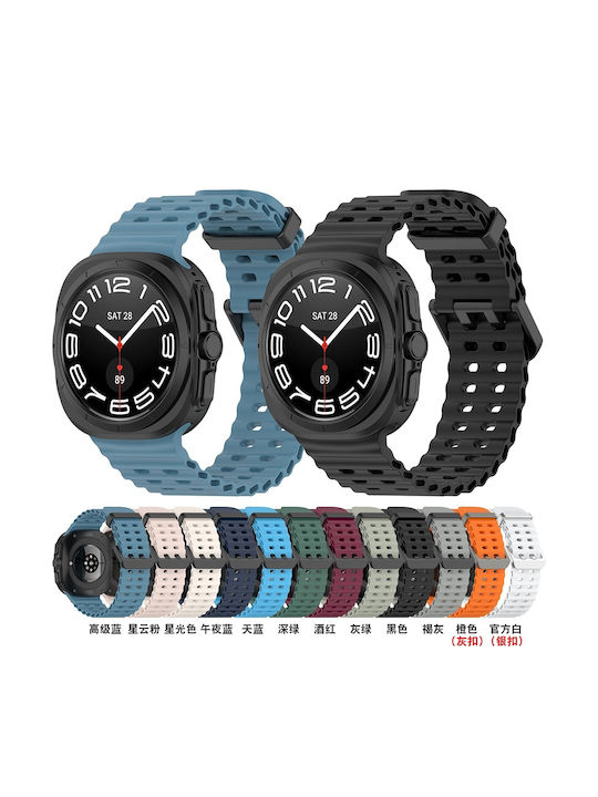 Techsuit Curea Silicon Negru (Galaxy Watch Ultra)