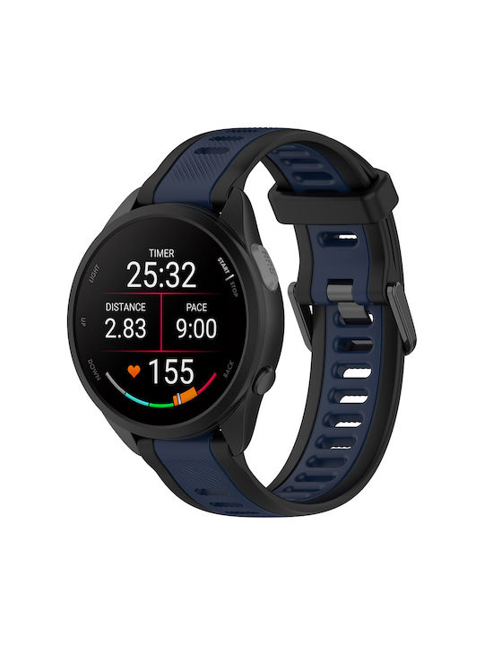 Techsuit Strap Silicone Blue (Samsung Galaxy Watch 4/5/6/7/FE, Huawei Watch GT 3 (42mm)/GT 3 Pro (43mm))
