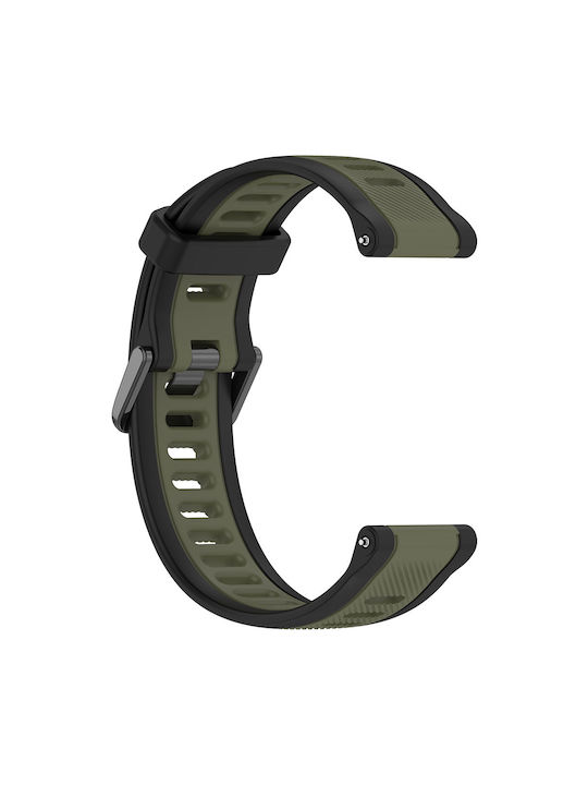 Techsuit Curea Silicon Kaki (Samsung Galaxy Watch 4/5/6/7/FE, Huawei Watch GT 3 (42mm)/GT 3 Pro (43mm))
