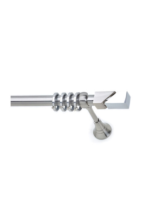 Anartisi Metallic Curtain Pole S23 Single Φ25mm 200cm Nickel Satin