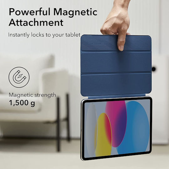 ESR Rebound Magnetic Flip Cover Navy Blue (iPad 2022 10.9'')
