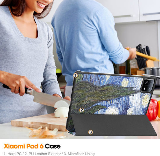 Techsuit Foldpro Флип капак Син (Xiaomi Pad 6 / Pad 6 Pro) KF2317216