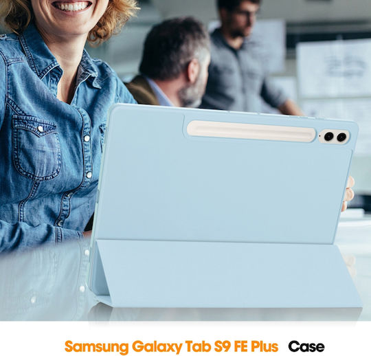 Techsuit Flip Cover Hellblau (Samsung Galaxy Tab S9 FE Plus)
