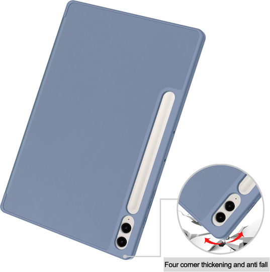 Techsuit Flip Cover Grau (Samsung Galaxy Tab S9 FE Plus)