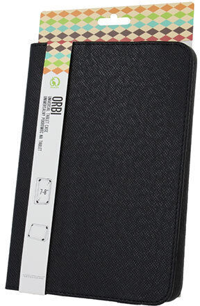 Orbi Wrapper Flip Cover Μαύρη (Universal 7-8")