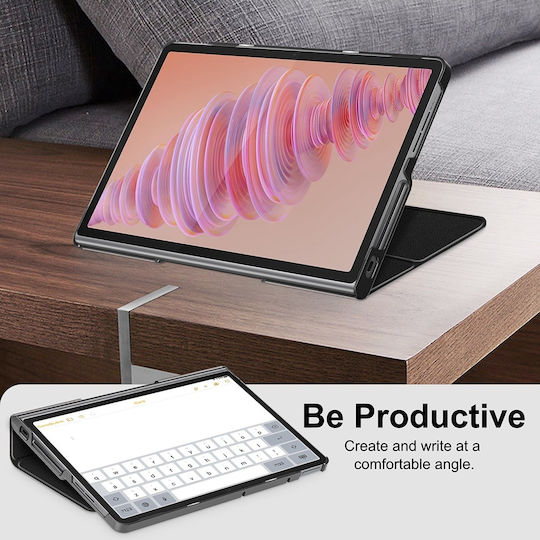 Techsuit Foldpro Flip Cover Μαύρη (Lenovo Tab Plus)