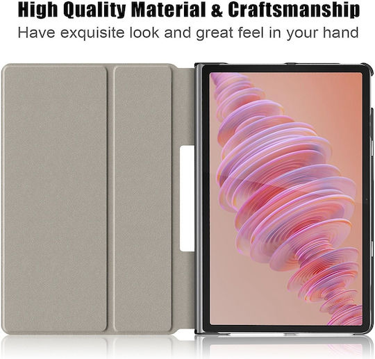 Techsuit Foldpro Flip Cover Μαύρη (Lenovo Tab Plus)