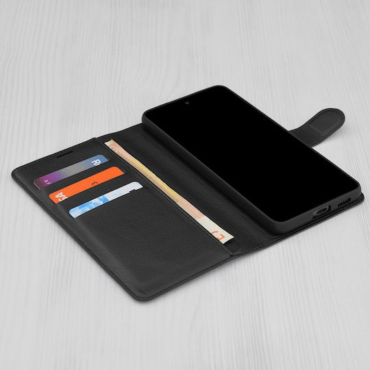 Techsuit Brieftasche Leder Schwarz (Xperia 1 VI - Xperia 1 VI)