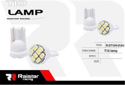 Raistar Lamps Car T10 LED White 2pcs