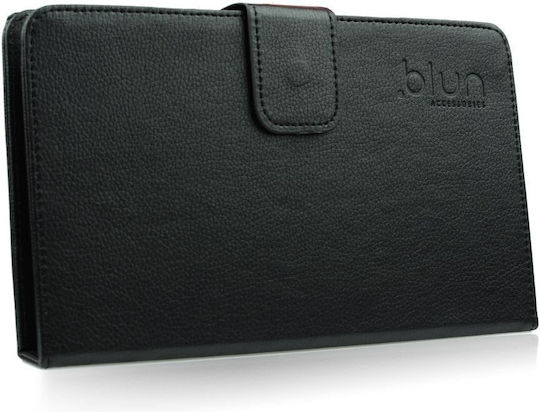 Blun Buchhülle mit Bluetooth Tastatur Klappdeckel Englisch US Schwarze (Galaxy Tab 3 7.0)