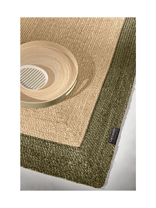 Guy Laroche Nest Rug Rectangular from Jute Olive