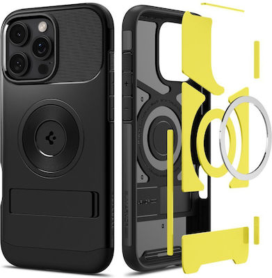 Spigen Slim Armor (MagFit) Umschlag Rückseite Schwarz (iPhone 16 Pro)