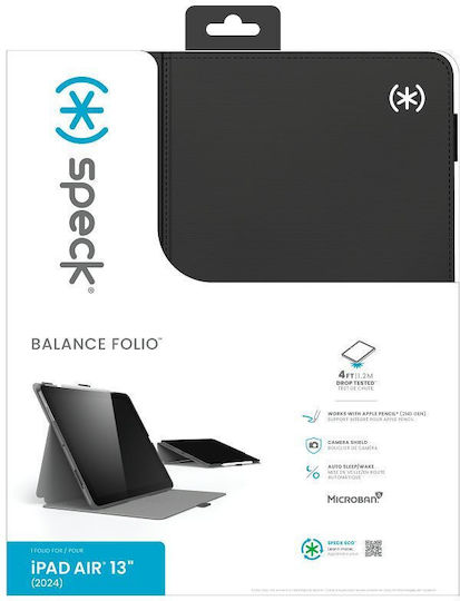 Speck Balance Folio Back Cover Ανθεκτική Μαύρη (iPad Air 13" 2024/2025/2026)