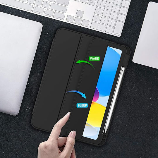 Techsuit Flip Cover Ανθεκτική Μαύρη (iPad 2022 10.9'' / iPad 2025 11")